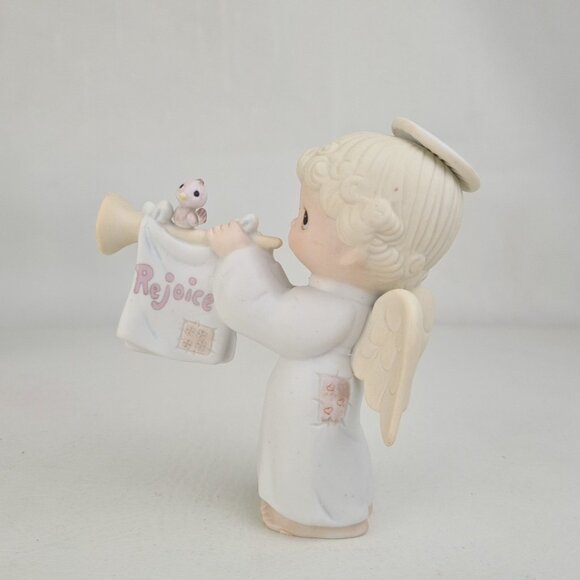 Precious Moments E-5636 Rejoice O Earth Porcelain Figurine Vntg +2 Ornament - Picture 3 of 7